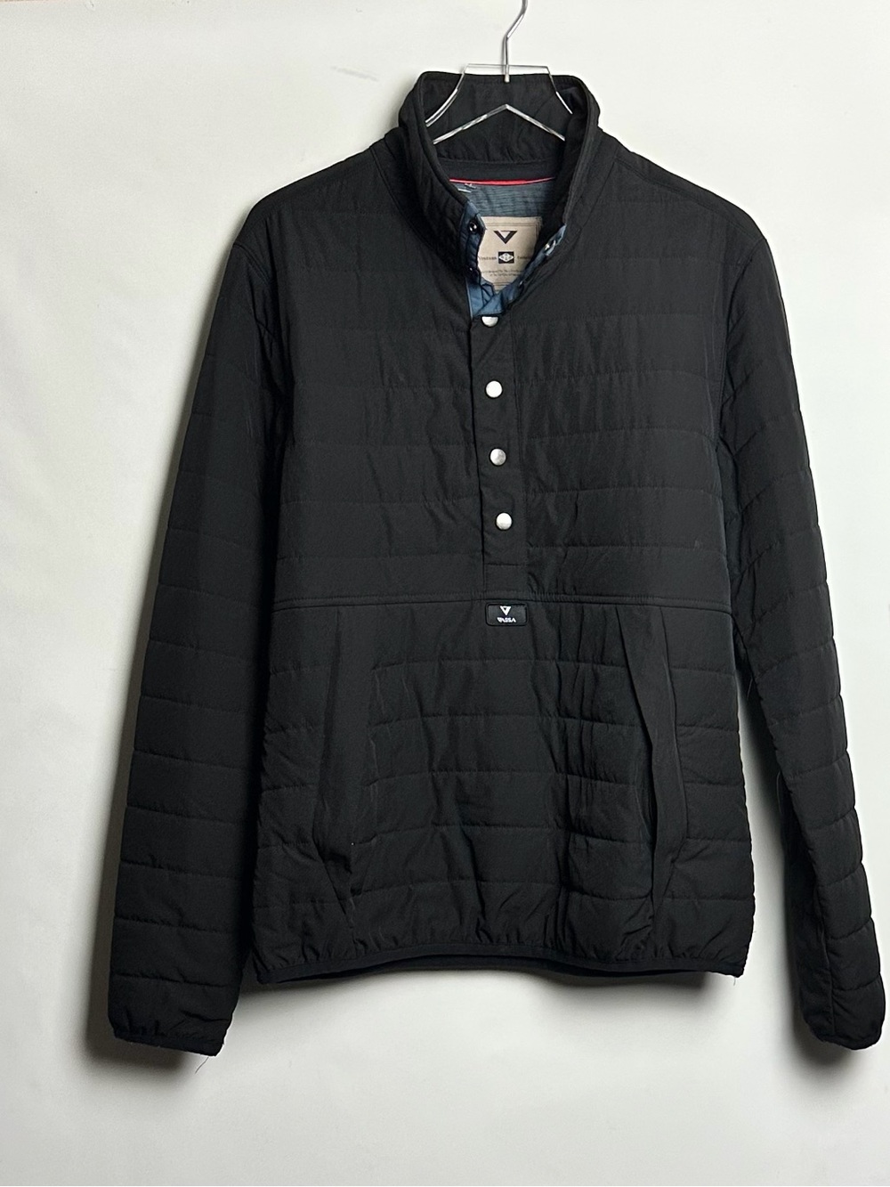 Vassa Madrone 1/2 Snap Button Pullover Quilted Mens